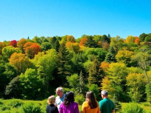 Oamenii discută despre soluții politice pentru schimbările climatice.