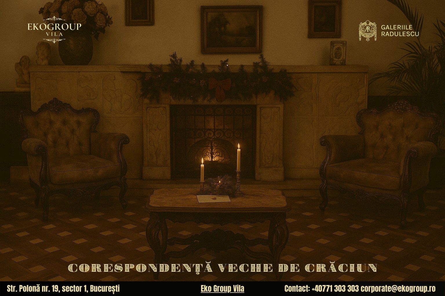 Scrisoare de Crăciun în epoca interbelică: o întoarcere în timp la Crăciunul anilor ’30 la Eko Group Vila